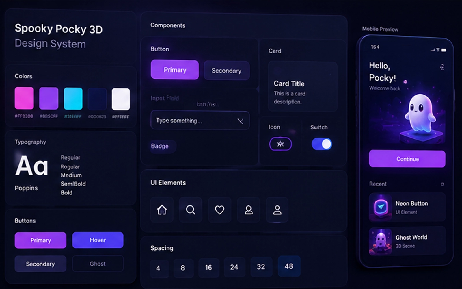 Visual systems and UI concepts preview